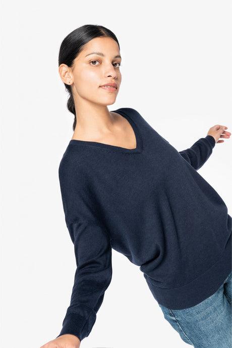 Pull col V Lyocell TENCEL femme / NATIVE SPIRIT NS921