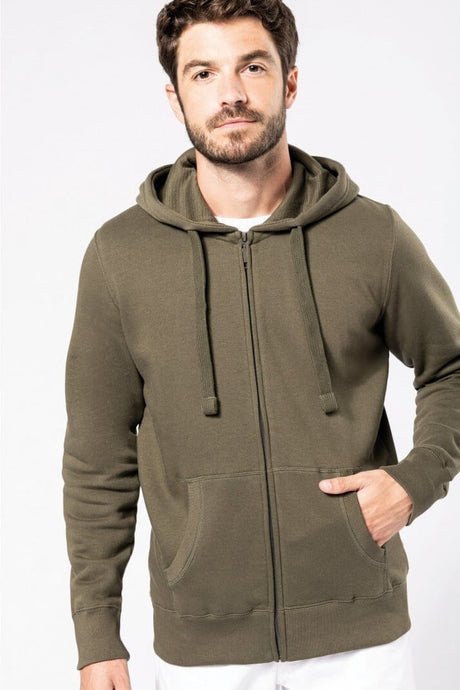Sweat-shirt zippé capuche homme / KARIBAN K454